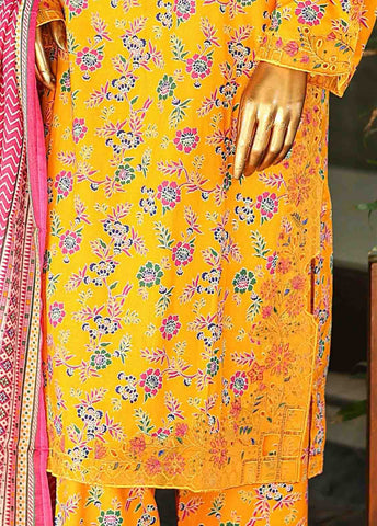 SMLF-628-Emb- 3 Piece Embroidered Stitched Suit