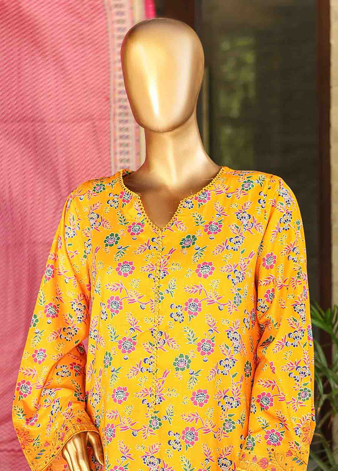 Bin Saeed Fabric - SMLF-628-Emb- 3 Piece Embroidered Stitched Suit