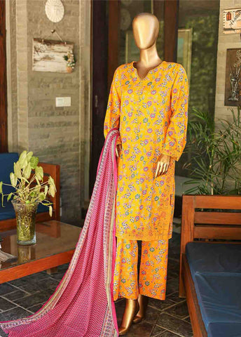 Bin Saeed Fabric - SMLF-628-Emb- 3 Piece Embroidered Stitched Suit