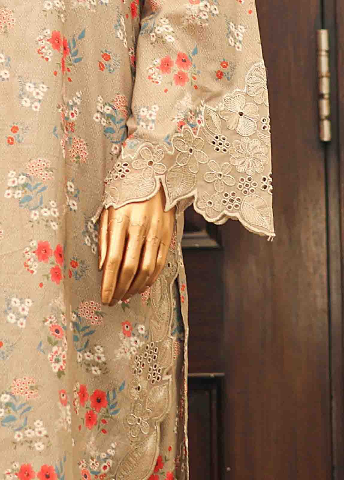 Bin Saeed Fabric - SMLF-631-Emb- 3 Piece Embroidered Stitched Suit