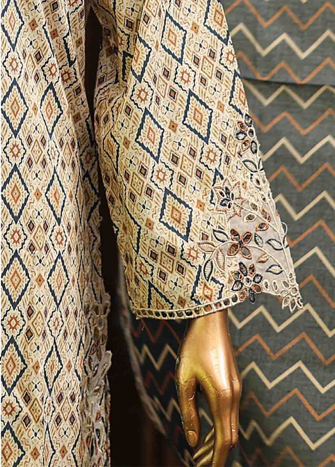 Bin Saeed Fabric - SMLF-633-Emb- 3 Piece Embroidered Stitched Suit