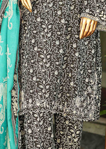 Bin Saeed Fabric - SMLF-634-Emb- 3 Piece Embroidered Stitched Suit