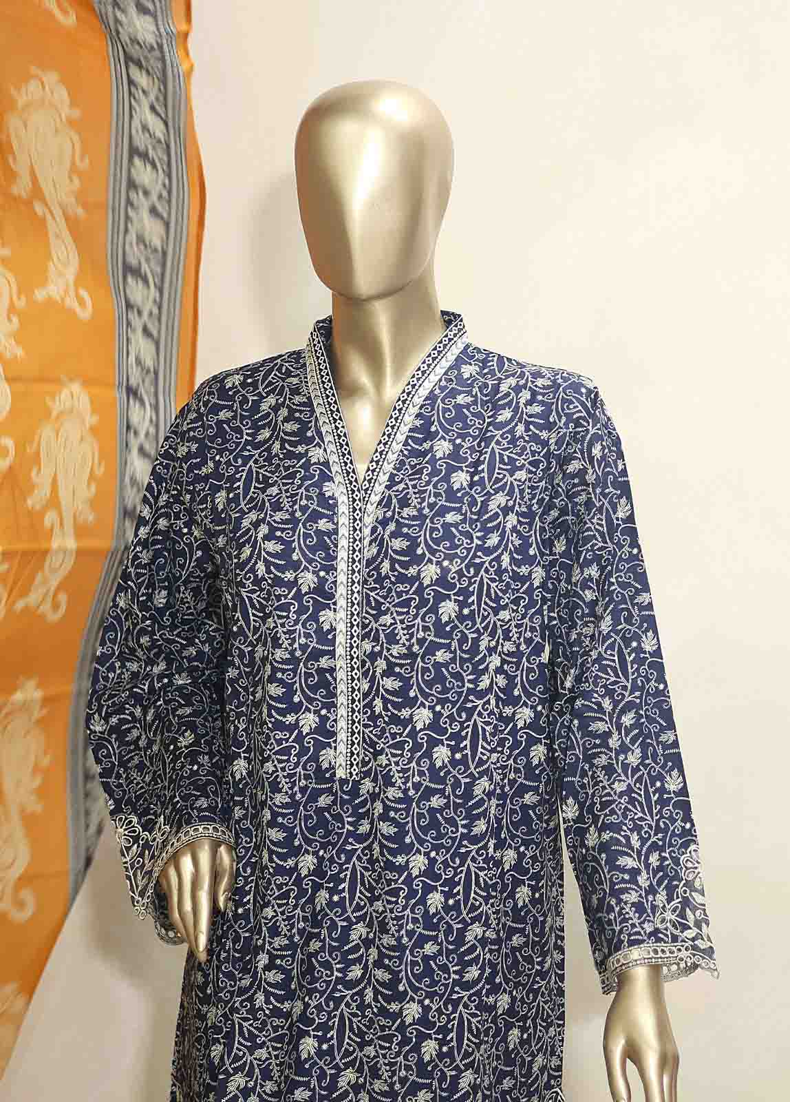 Bin Saeed Fabric - SMLF-635-Emb- 3 Piece Embroidered Stitched Suit