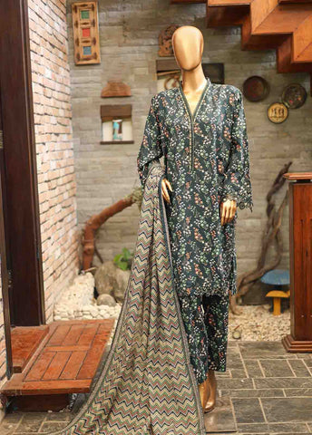 Bin Saeed Fabric - SMLF-641-Emb- 3 Piece Embroidered Stitched Suit