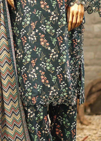 Bin Saeed Fabric - SMLF-641-Emb- 3 Piece Embroidered Stitched Suit