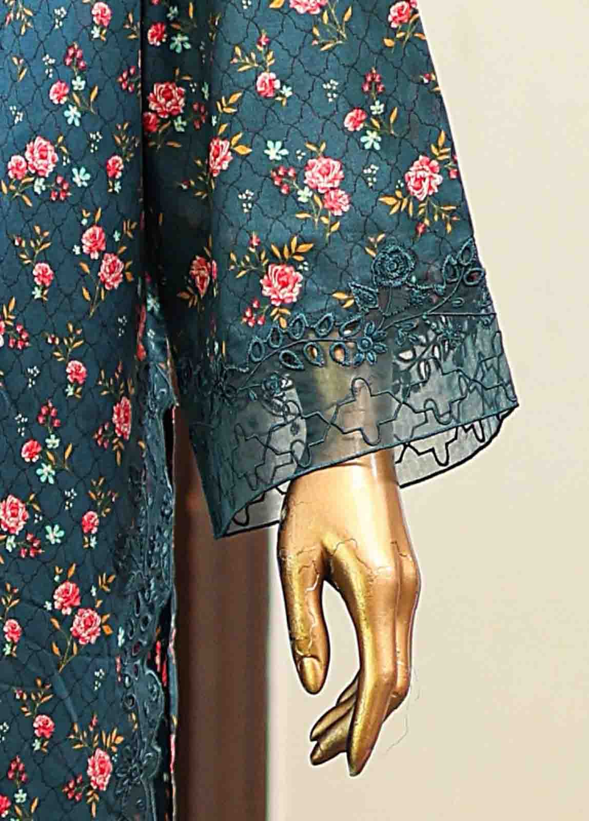 Bin Saeed Fabric - SMLF-642-Emb- 3 Piece Embroidered Stitched Suit