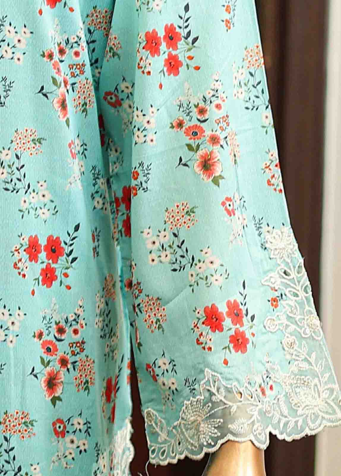 Bin Saeed Fabric - SMLF-644-Emb- 3 Piece Embroidered Stitched Suit