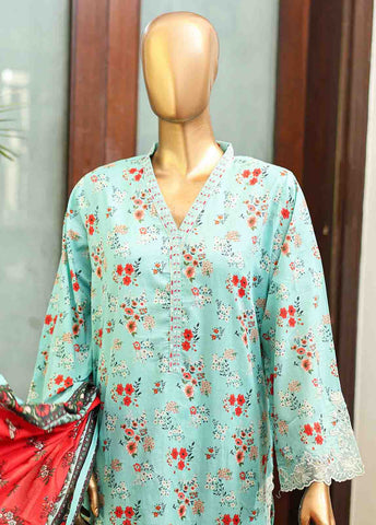 Bin Saeed Fabric - SMLF-644-Emb- 3 Piece Embroidered Stitched Suit
