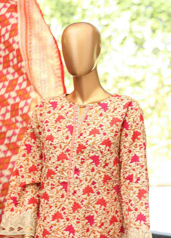 Bin Saeed Fabric - SMLF-645-Emb- 3 Piece Embroidered Stitched Suit