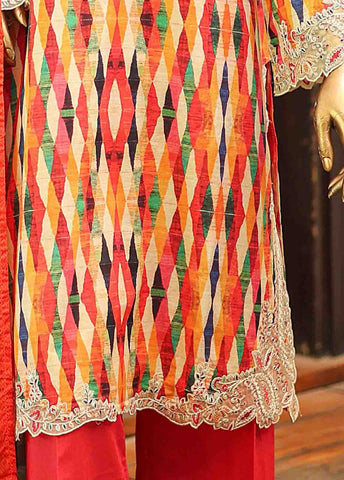 SMLF-651-Emb- 3 Piece Embroidered Stitched Suit