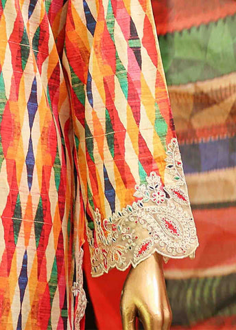 SMLF-651-Emb- 3 Piece Embroidered Stitched Suit