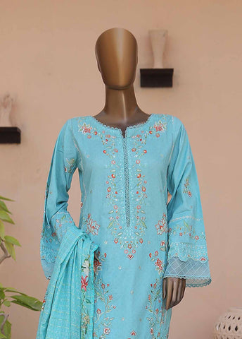 Bin Saeed Fabric - SMLF-CE-373-3 Piece Cotton Embroidered