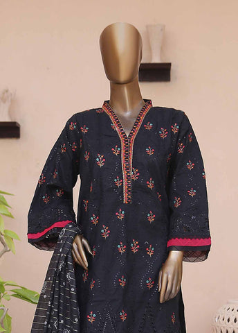Bin Saeed Fabric - SMLF-CE-399-3 Piece Cotton Embroidered