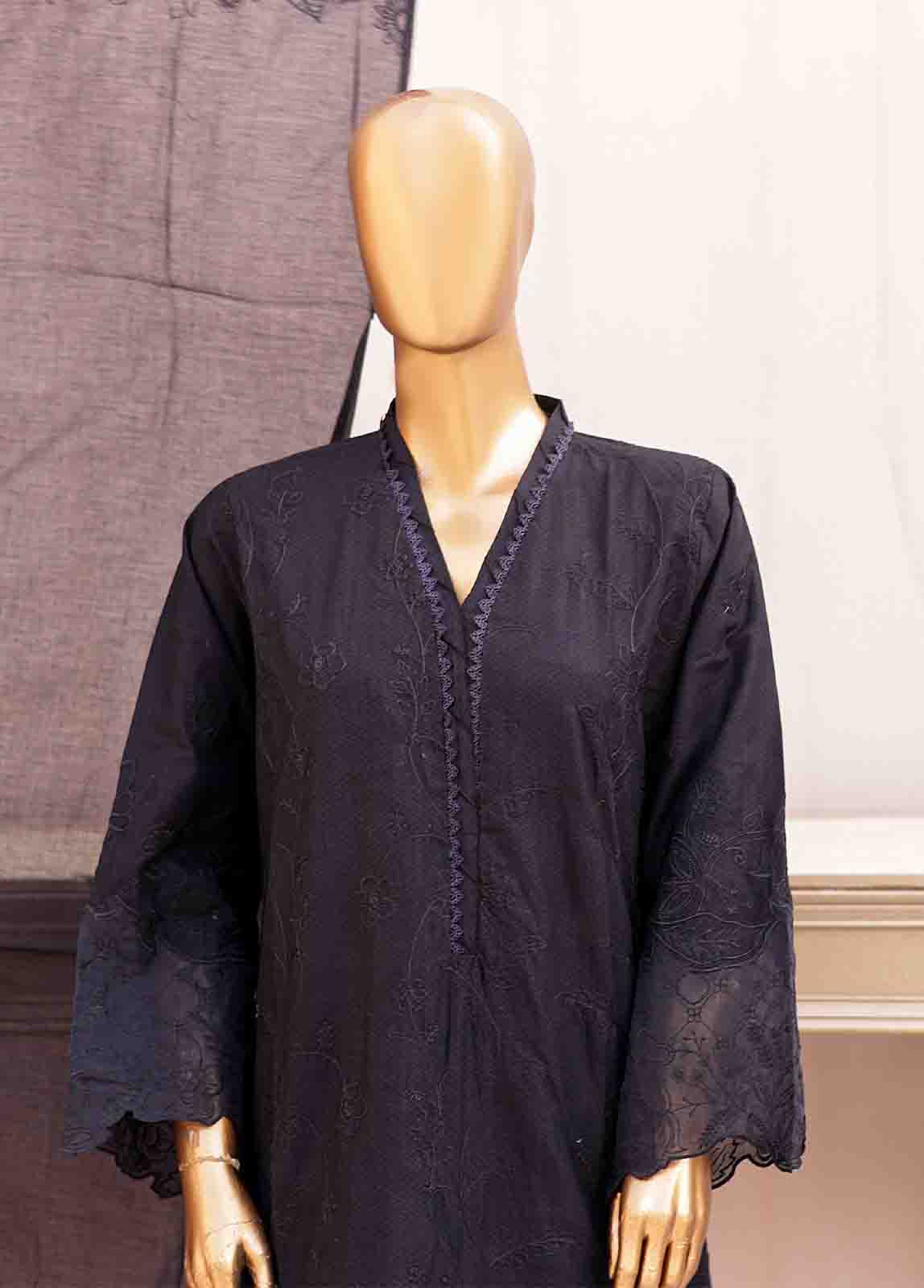 Bin Saeed Fabric - SMLF-CKE-460 B-3 Piece Chikankari Stitched Suit