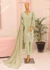 SMLF-CKE-464 B-3 Piece Chikankari Stitched Suit