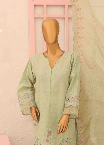 Bin Saeed Fabric - SMLF-CKE-464 B-3 Piece Chikankari Stitched Suit