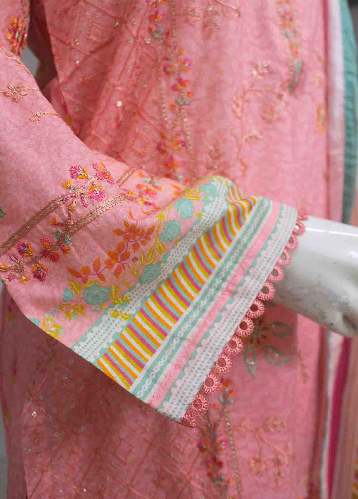 Bin Saeed Fabric - SMLF-ED-066- 3 Piece Embroidered Stitched Suit