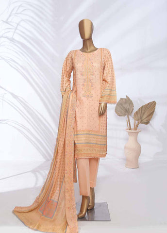 Bin Saeed Fabric - SMLF-ED127- 3 Piece Embroidered Stitched Suit