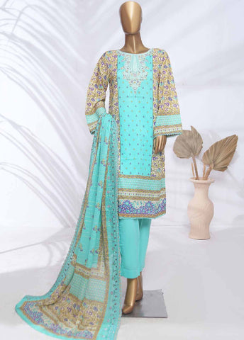 Bin Saeed Fabric - SMLF-ED180- 3 Piece Embroidered Stitched Suit