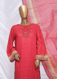 SMLF-ED186- 3 Piece Embroidered Stitched Suit