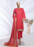SMLF-ED186- 3 Piece Embroidered Stitched Suit