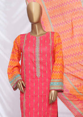 SMLF-ED217- 3 Piece Embroidered Stitched Suit