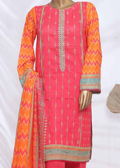 SMLF-ED217- 3 Piece Embroidered Stitched Suit