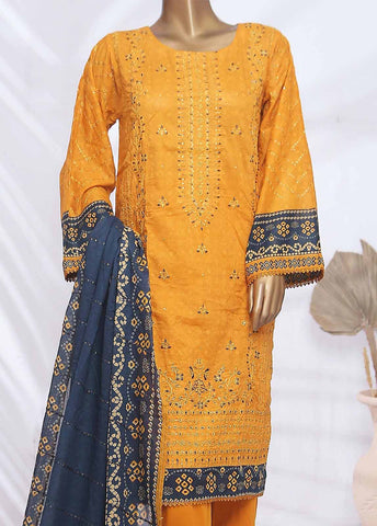 Bin Saeed Fabric - SMLF-ED94-B- 3 Piece Embroidered Stitched Suit