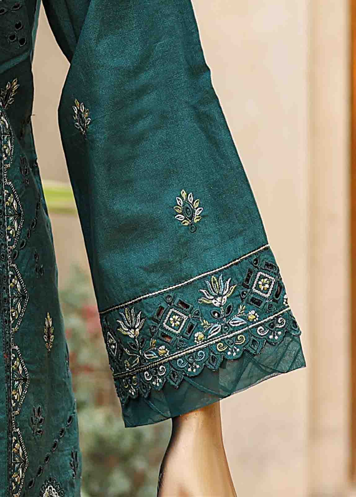 Bin Saeed Fabric - SMLF-EMB-0394 B - 3 Piece Embroidered Stitched Suit