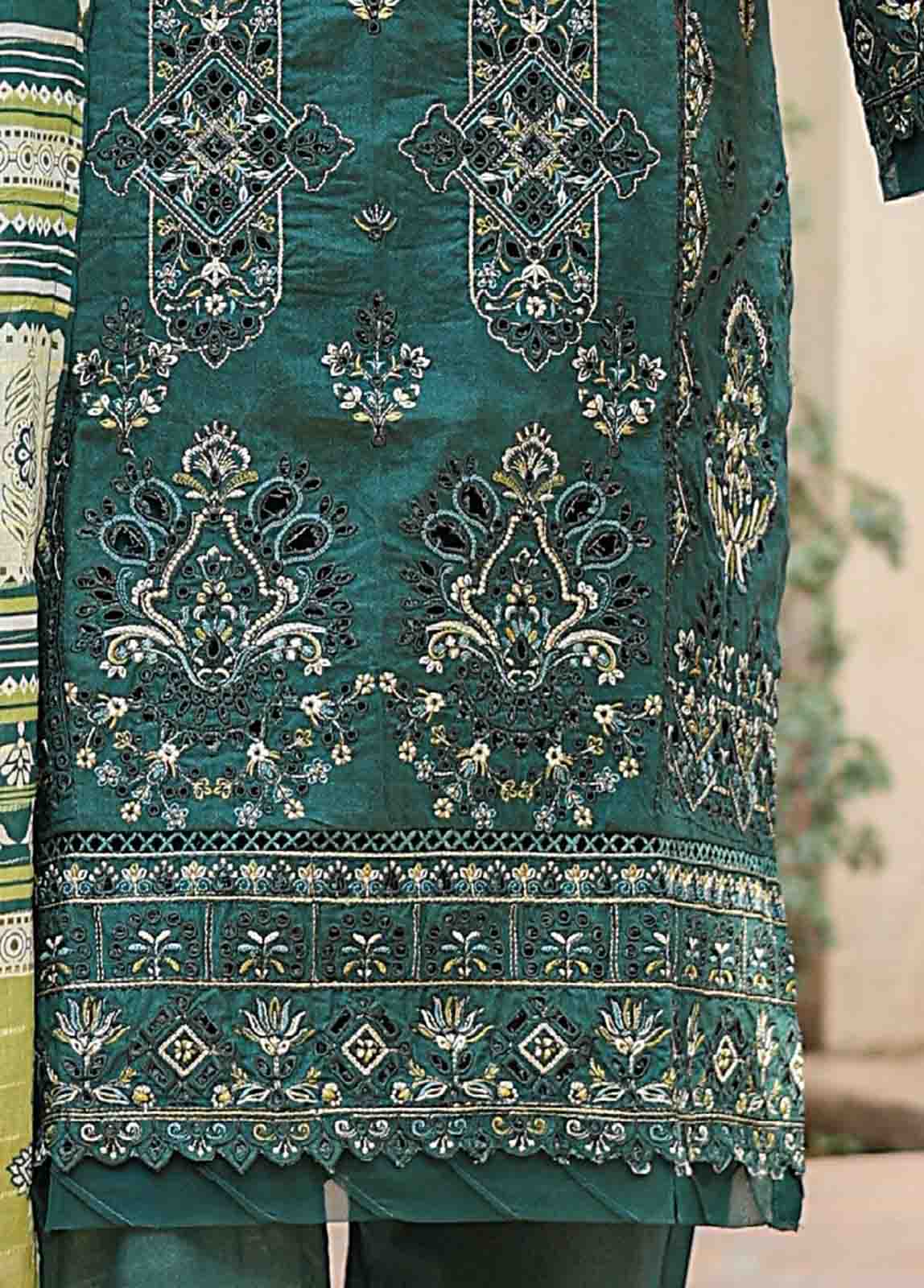 Bin Saeed Fabric - SMLF-EMB-0394 B - 3 Piece Embroidered Stitched Suit