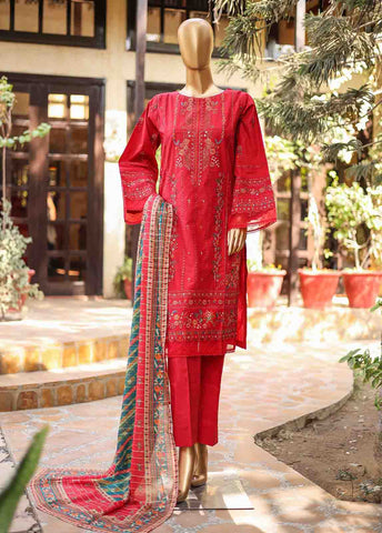 Bin Saeed Fabric - SMLF-EMB-0405 B - 3 Piece Embroidered Stitched Suit
