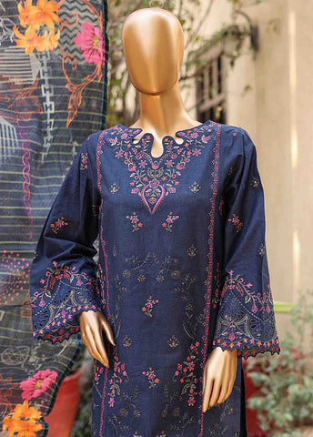 Bin Saeed Fabric - SMLF-EMB-0409 B - 3 Piece Embroidered Stitched Suit