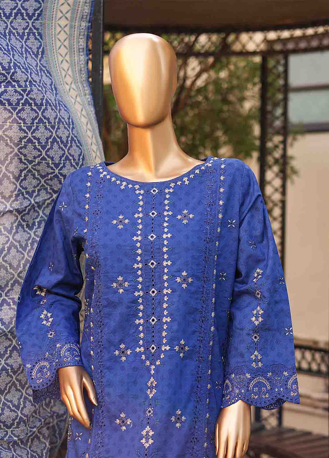 Bin Saeed Fabric - SMLF-EMB-0416 B - 3 Piece Embroidered Stitched Suit