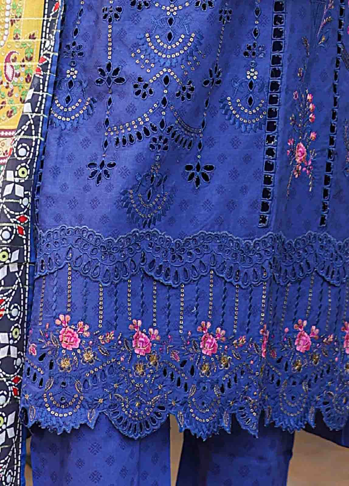 Bin Saeed Fabric - SMLF-EMB-0426 B- 3 Piece Embroidered Stitched Suit