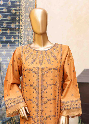 Bin Saeed Fabric - SMLF-EMB-375 B- 3 Piece Embroidered Stitched Suit