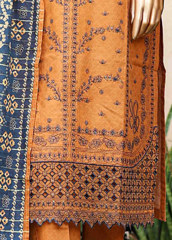 Bin Saeed Fabric - SMLF-EMB-375 B- 3 Piece Embroidered Stitched Suit