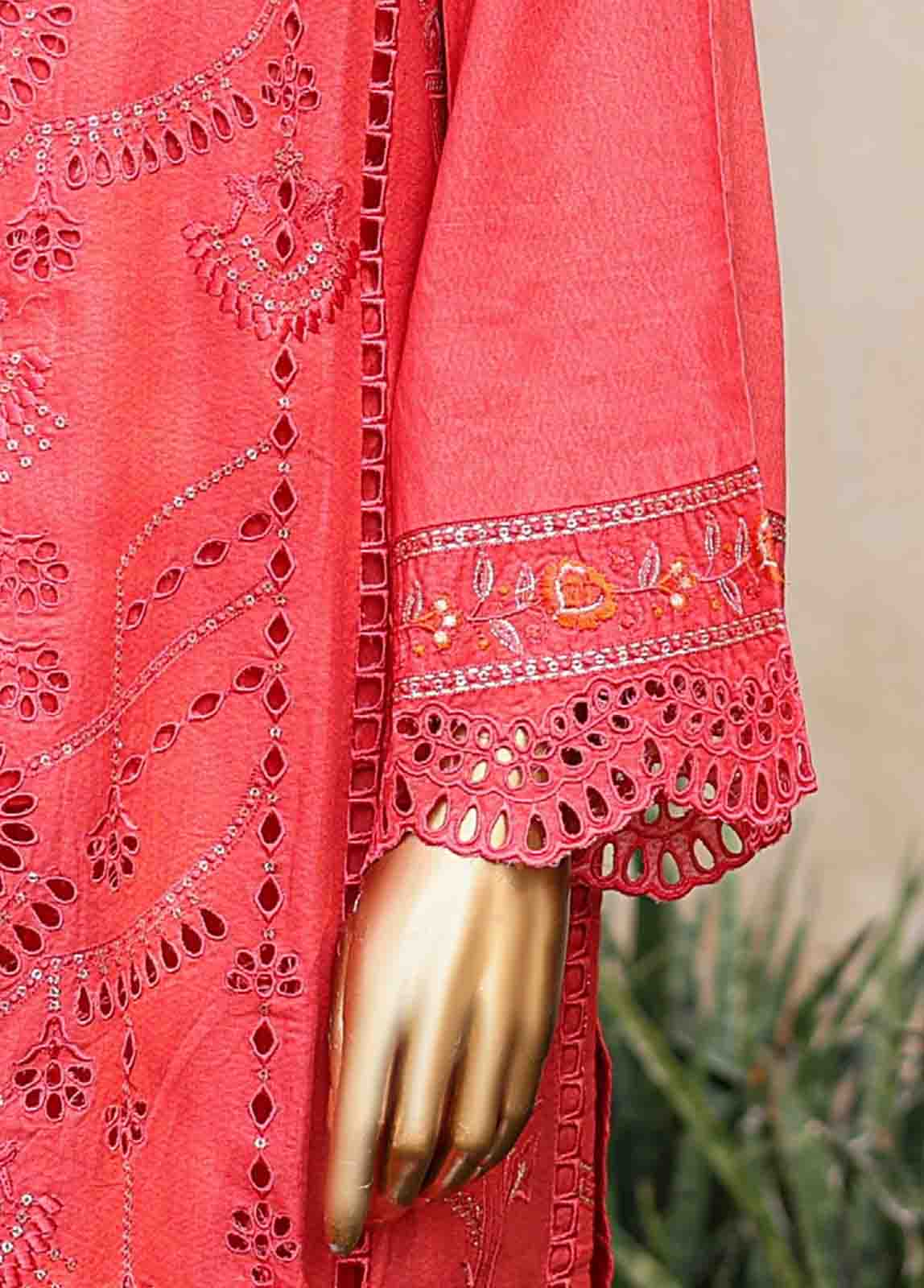 Bin Saeed Fabric - SMLF-EMB-378 A- 3 Piece Embroidered Stitched Suit