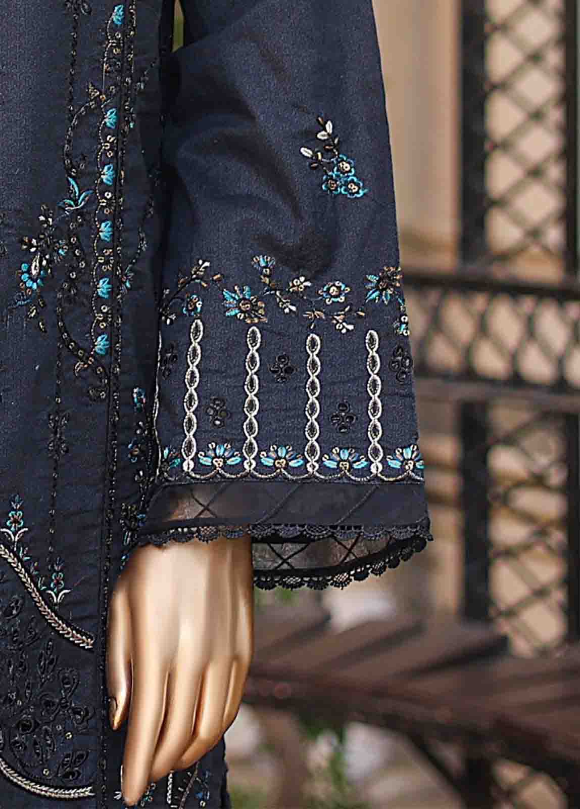 Bin Saeed Fabric - SMLF-EMB-380 B - 3 Piece Embroidered Stitched Suit