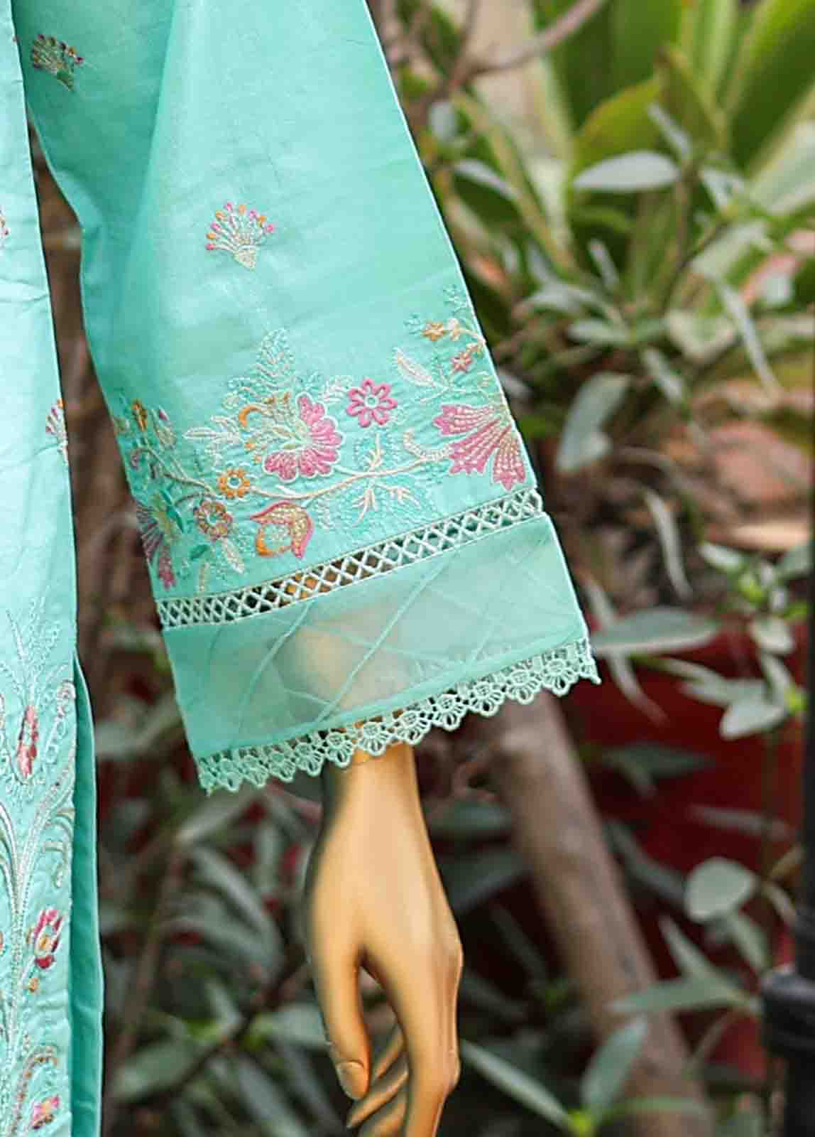 Bin Saeed Fabric - SMLF-EMB-389 B - 3 Piece Embroidered Stitched Suit