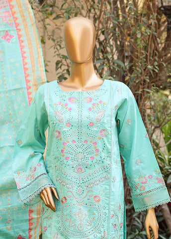 Bin Saeed Fabric - SMLF-EMB-389 B - 3 Piece Embroidered Stitched Suit