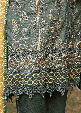 Bin Saeed Fabric - SMLF-EMB-395 B - 3 Piece Embroidered Stitched Suit