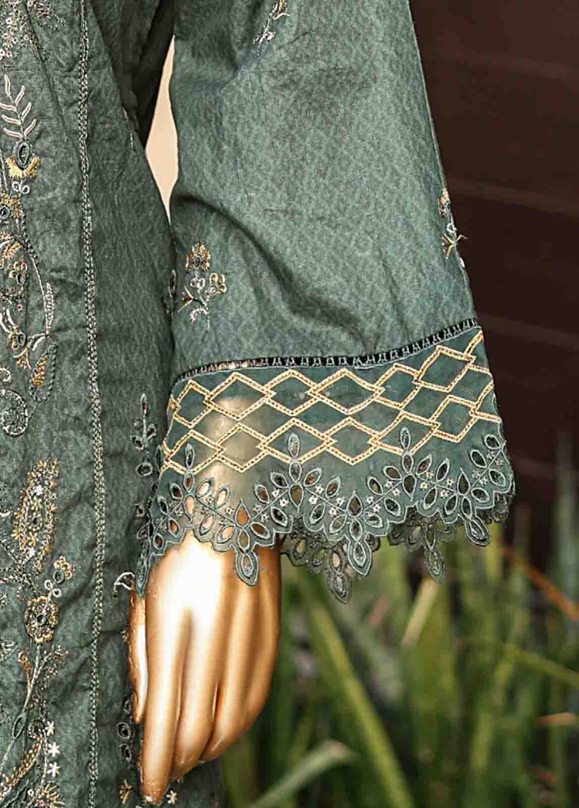 Bin Saeed Fabric - SMLF-EMB-395 B - 3 Piece Embroidered Stitched Suit