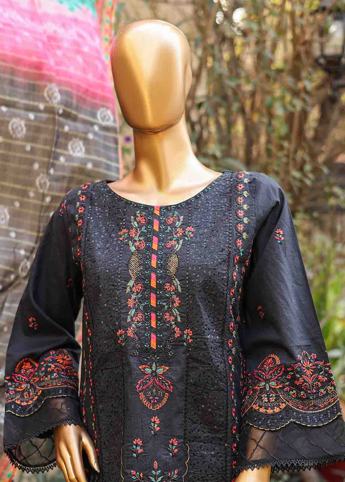 Bin Saeed Fabric - SMLF-EMB-399 B - 3 Piece Embroidered Stitched Suit