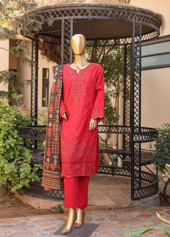Bin Saeed Fabric - SMLF-EMB-402 A - 3 Piece Embroidered Stitched Suit