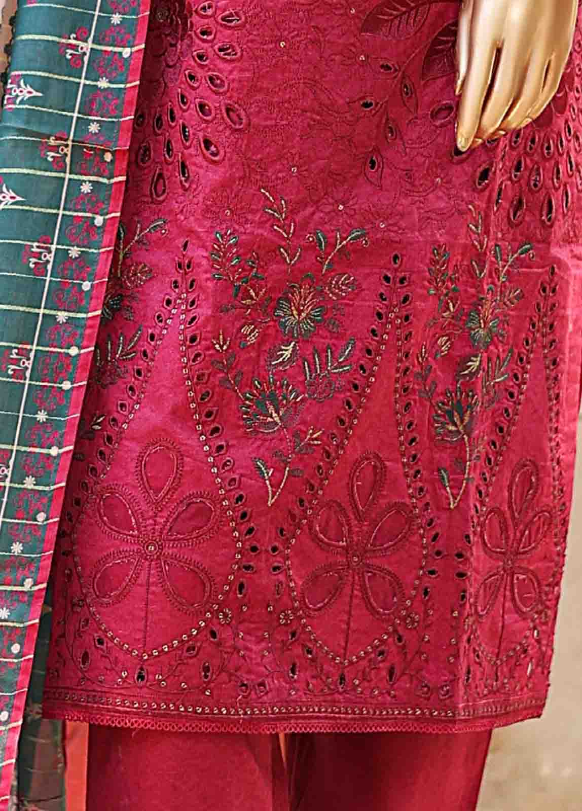 Bin Saeed Fabric - SMLF-EMB-403 - 3 Piece Embroidered Stitched Suit