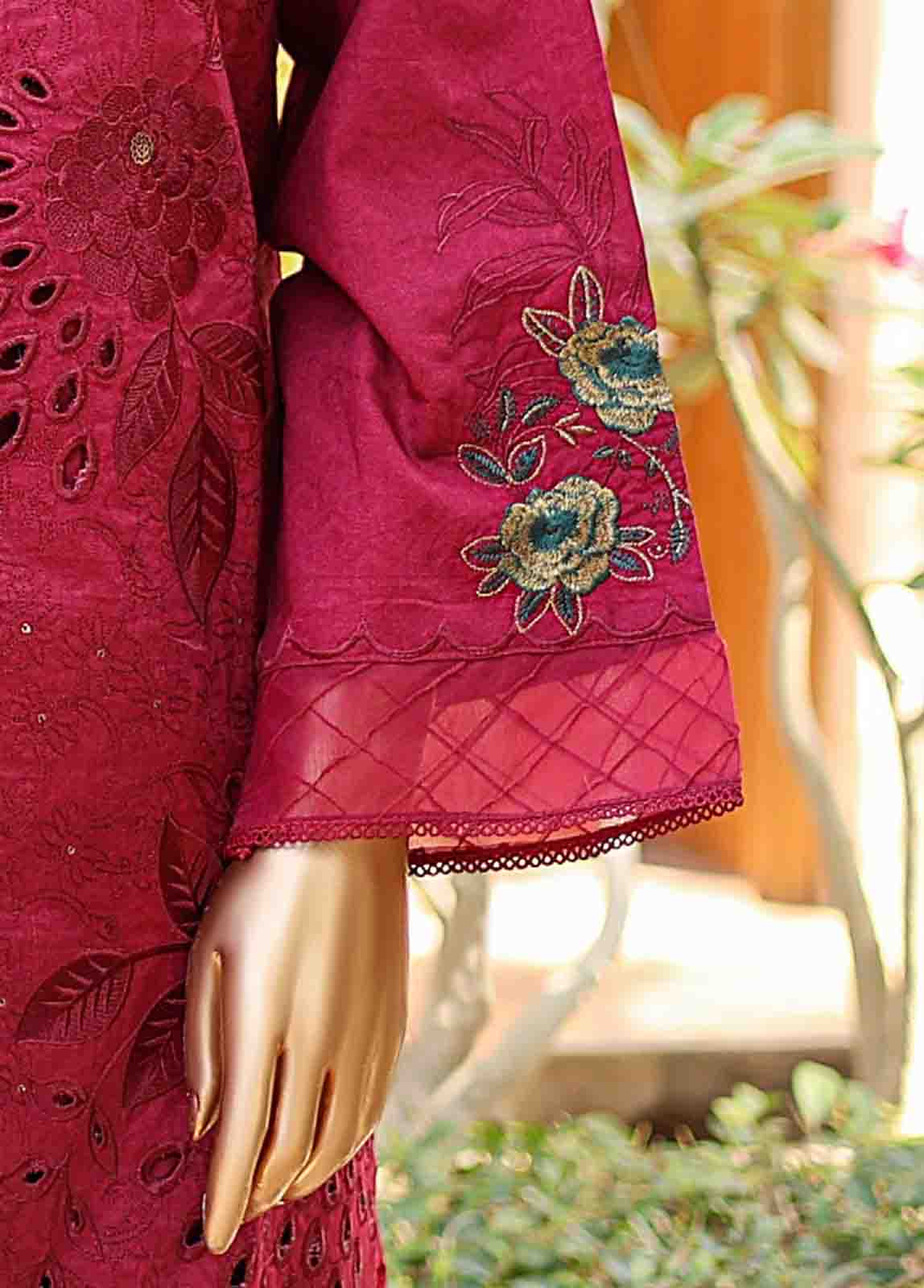 Bin Saeed Fabric - SMLF-EMB-403 - 3 Piece Embroidered Stitched Suit