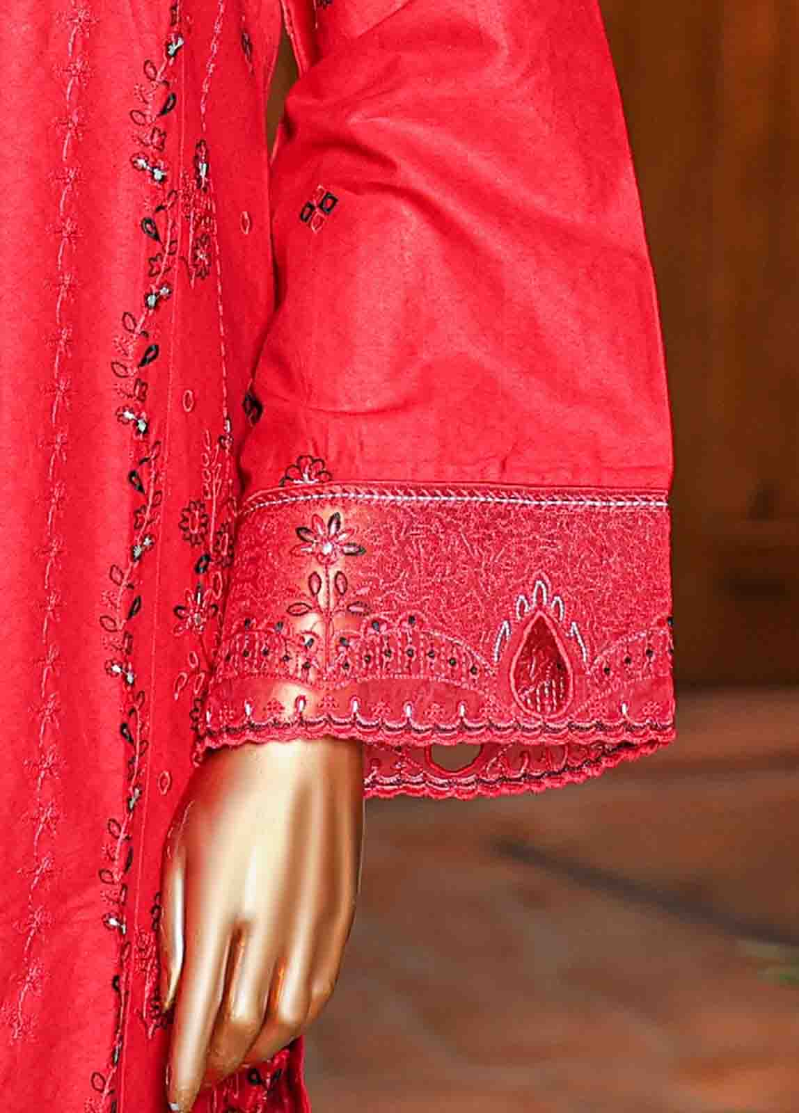 Bin Saeed Fabric - SMLF-EMB-406 B - 3 Piece Embroidered Stitched Suit