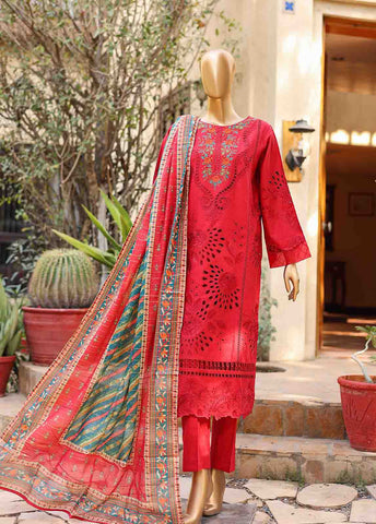 Bin Saeed Fabric - SMLF-EMB-407 B - 3 Piece Embroidered Stitched Suit