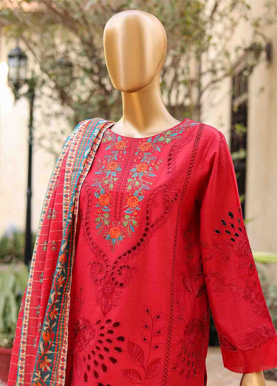 Bin Saeed Fabric - SMLF-EMB-407 B - 3 Piece Embroidered Stitched Suit