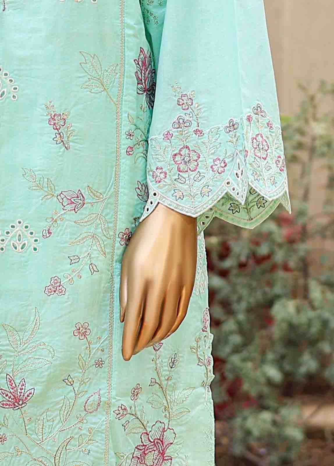 Bin Saeed Fabric - SMLF-EMB-421 B - 3 Piece Embroidered Stitched Suit